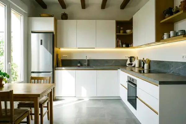 Cocina moderna con acabados de calidad en Torredembarra